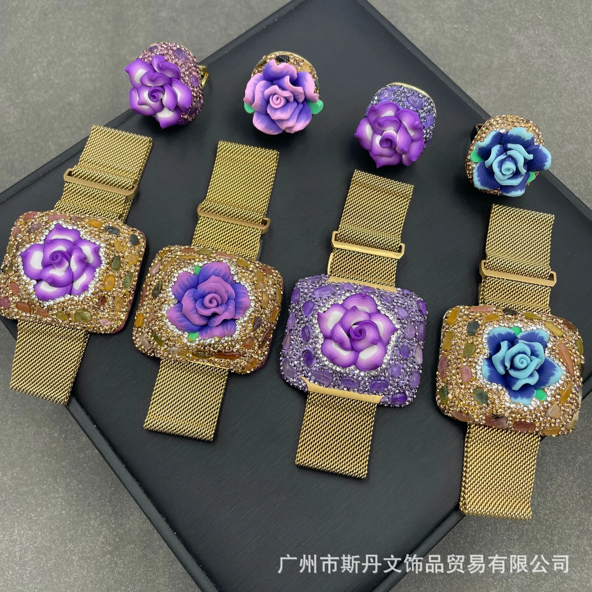 New bracelet soft pottery antique inlaid rough stone hand, fashionable niche versatile high-end sense, wholesale supply
New bracelet soft pottery antique inlaid rough stone hand, fashionable niche versatile high-end sense, wholesale supply