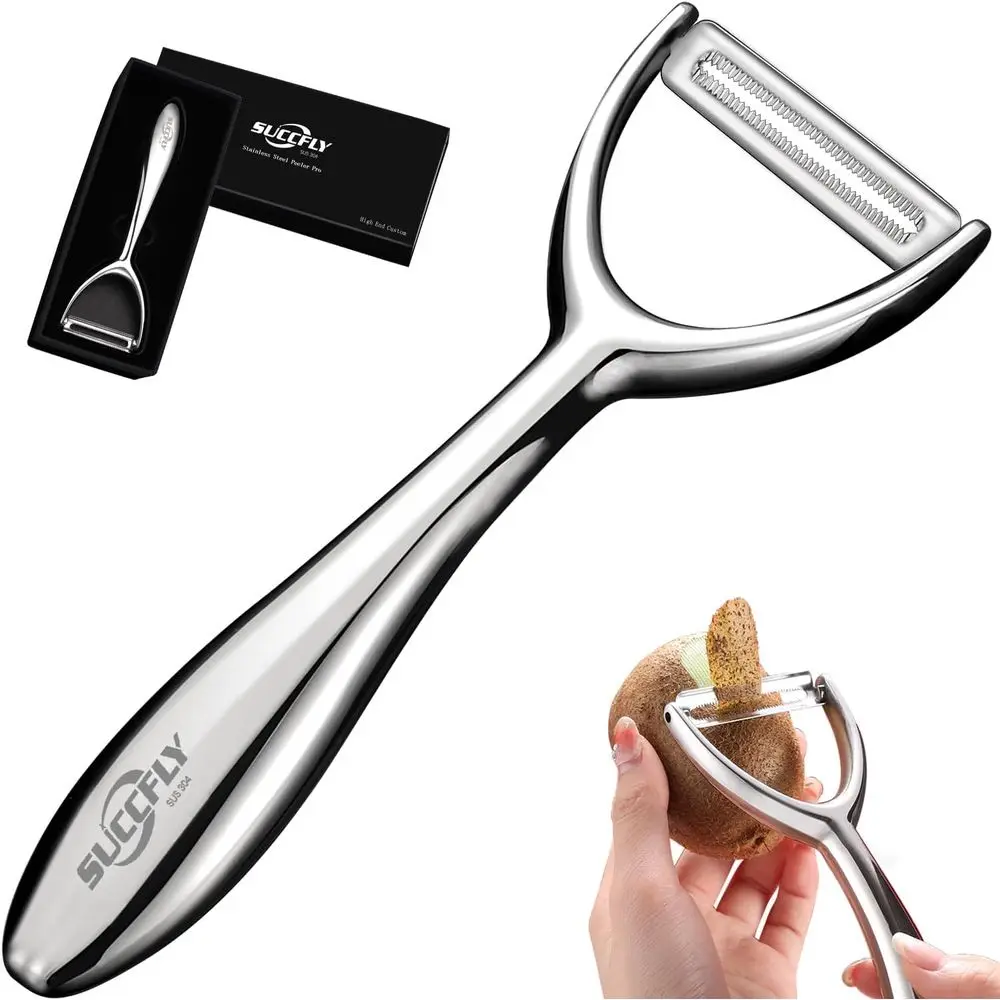 Vegetable Peeler Stainless Steel, Premium Potato Peelers, Kitchen Veggie Fruit Peeler, Carrot Cucumber Peeler, Ultra Rotary Blad
Vegetable Peeler Stainless Steel, Premium Potato Peelers, Kitchen Veggie Fruit Peeler, Carrot Cucumber Peeler, Ultra Rotary Blad
