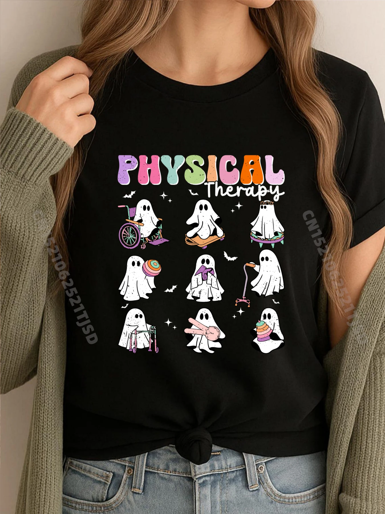 Ghost Physical Therapy Physical Therapist Halloween Groovy XS Graphic T Shirts Shirts For Woman Vintage
Ghost Physical Therapy Physical Therapist Halloween Groovy XS Graphic T Shirts Shirts For Woman Vintage