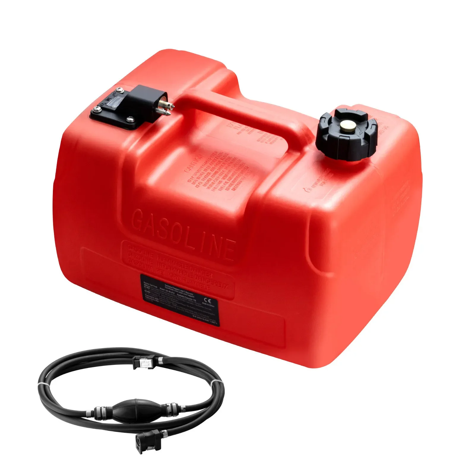 Boat Fuel Tank Portable Marine Outboard Gas Tank 3.17 Gallon/12L with Hose
Boat Fuel Tank Portable Marine Outboard Gas Tank 3.17 Gallon/12L with Hose
