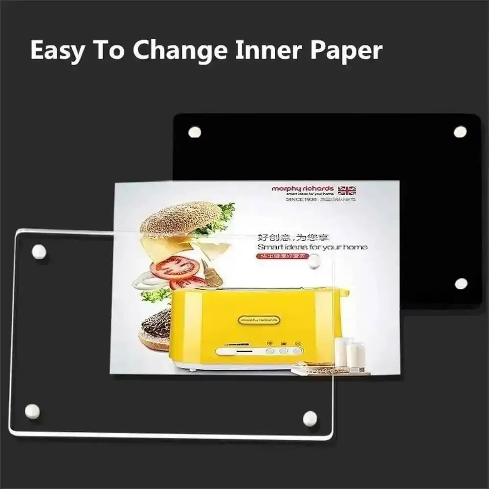 1PC A6 Counter Top Acrylic Magnetic Sign Holder Poster Frame Display Stand Product Price Label Number Card Holder Stand
1PC A6 Counter Top Acrylic Magnetic Sign Holder Poster Frame Display Stand Product Price Label Number Card Holder Stand