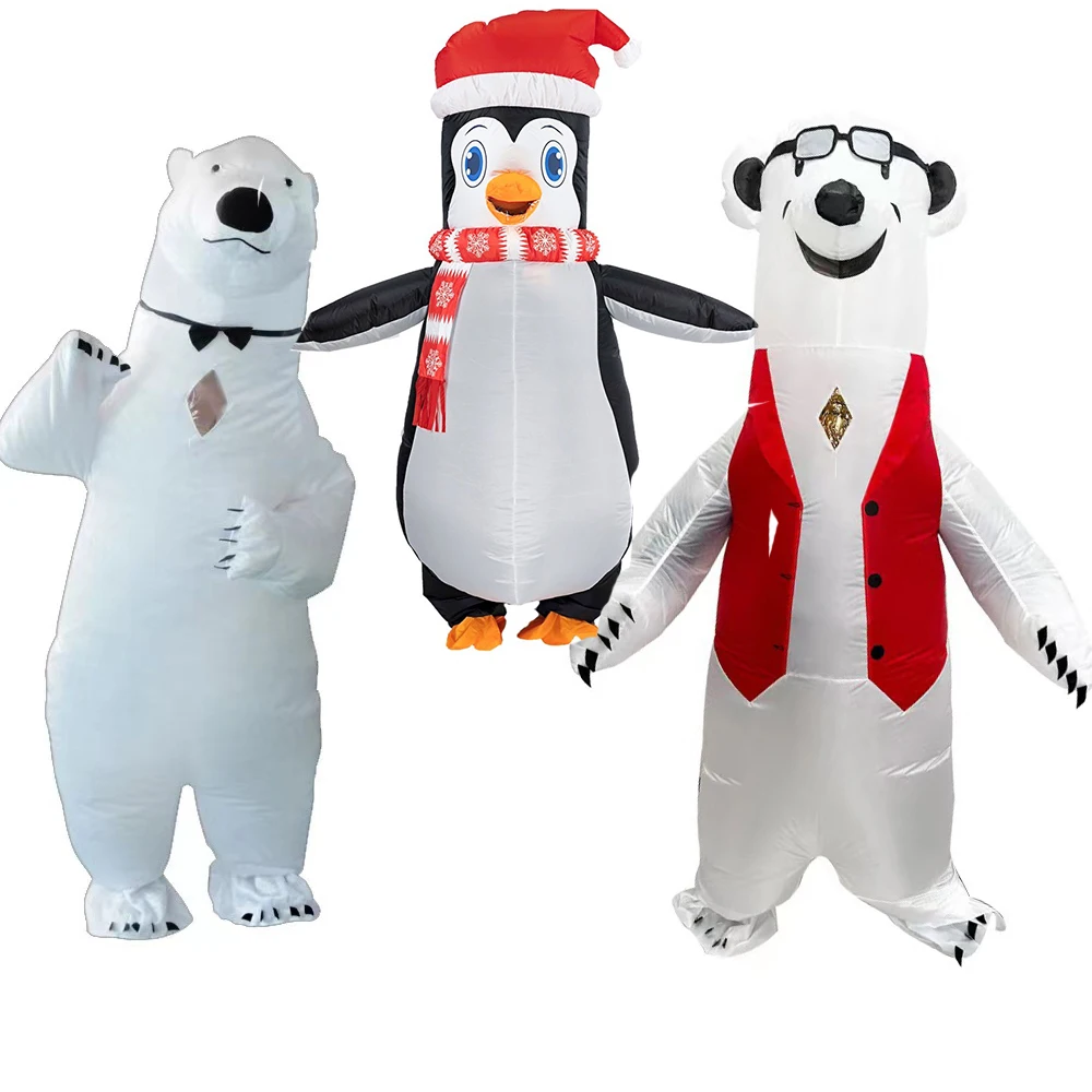 Надувной костюм белого медведя, новый рождественский праздник, вечеринка, атмосфера, реквизит, мультяшная одежда для всех возрастов
Надувной костюм белого медведя, новый рождественский праздник, вечеринка, атмосфера, реквизит, мультяшная одежда для всех возрастов