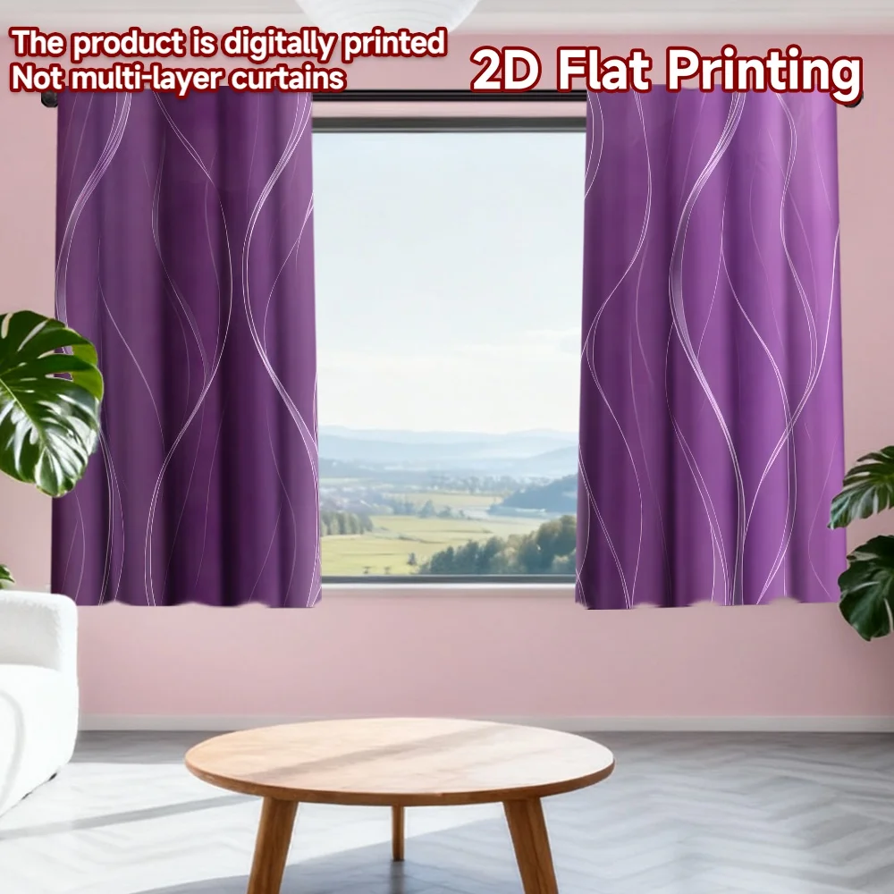 2D flat printing 2pcs Party Curtains Flowing Purple Lines Digital Printed Polyester Drapes Festive Holiday for Photo Booths
2D flat printing 2pcs Party Curtains Flowing Purple Lines Digital Printed Polyester Drapes Festive Holiday for Photo Booths