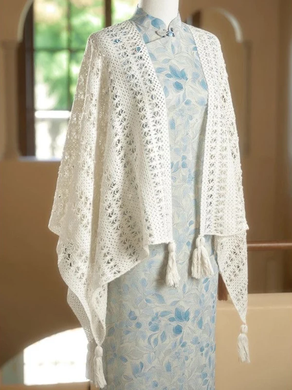 Retro Ethnic Vacation Style Knitted Tassel Open Cardigan Women's Summer Thin Shoulder Wrap Skirt Outer Lace Cover up
Retro Ethnic Vacation Style Knitted Tassel Open Cardigan Women's Summer Thin Shoulder Wrap Skirt Outer Lace Cover up