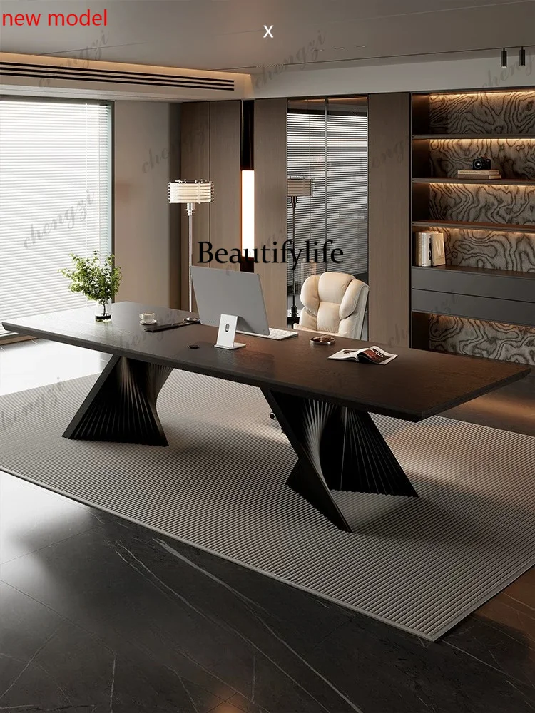 Modern simple solid wood, desk, new high-end new computer, business deskA178
Modern simple solid wood, desk, new high-end new computer, business deskA178