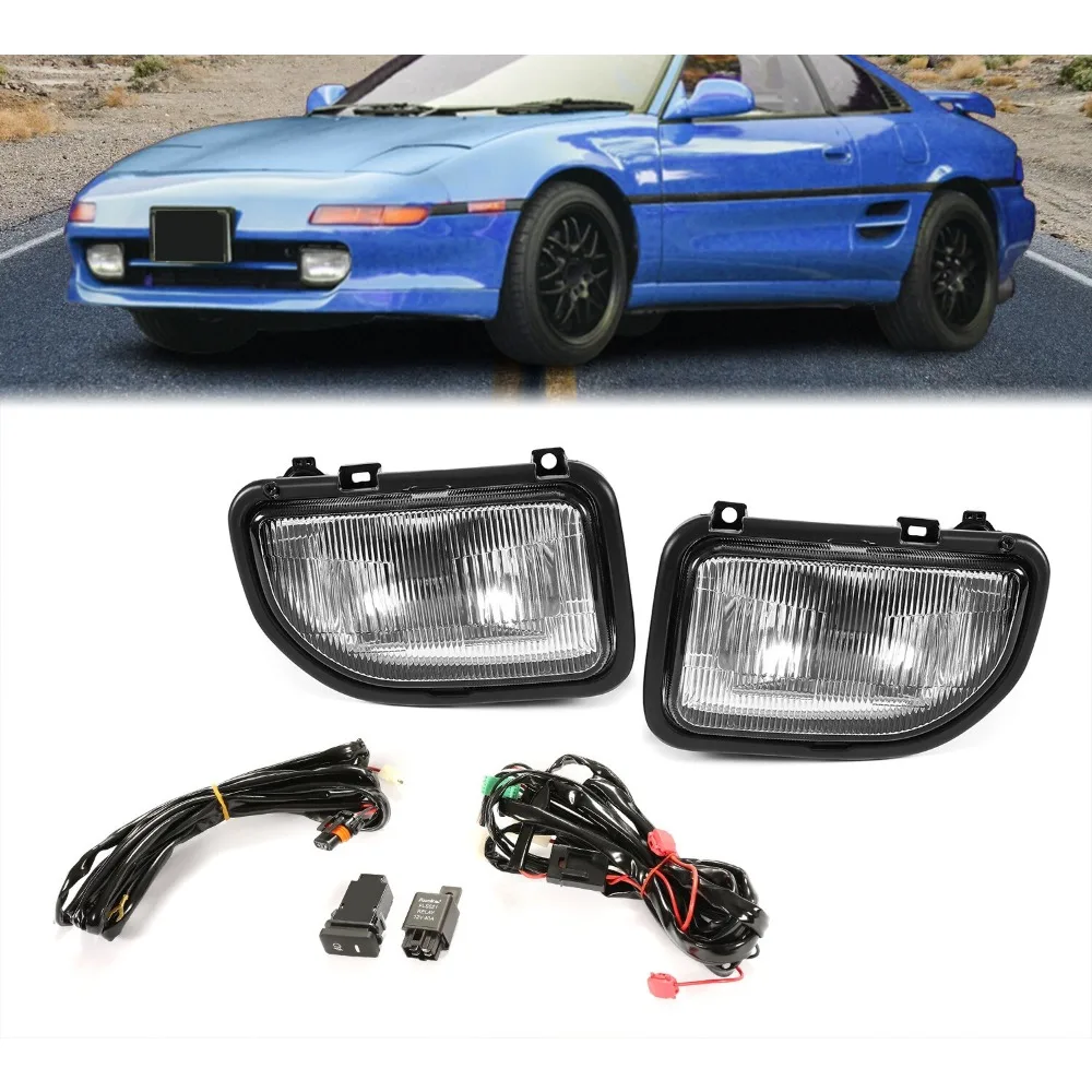 Противотуманные фары для Toyota MR2 1991-1995 с прозрачными линзами, в комплекте с лампами и проводкой
Противотуманные фары для Toyota MR2 1991-1995 с прозрачными линзами, в комплекте с лампами и проводкой