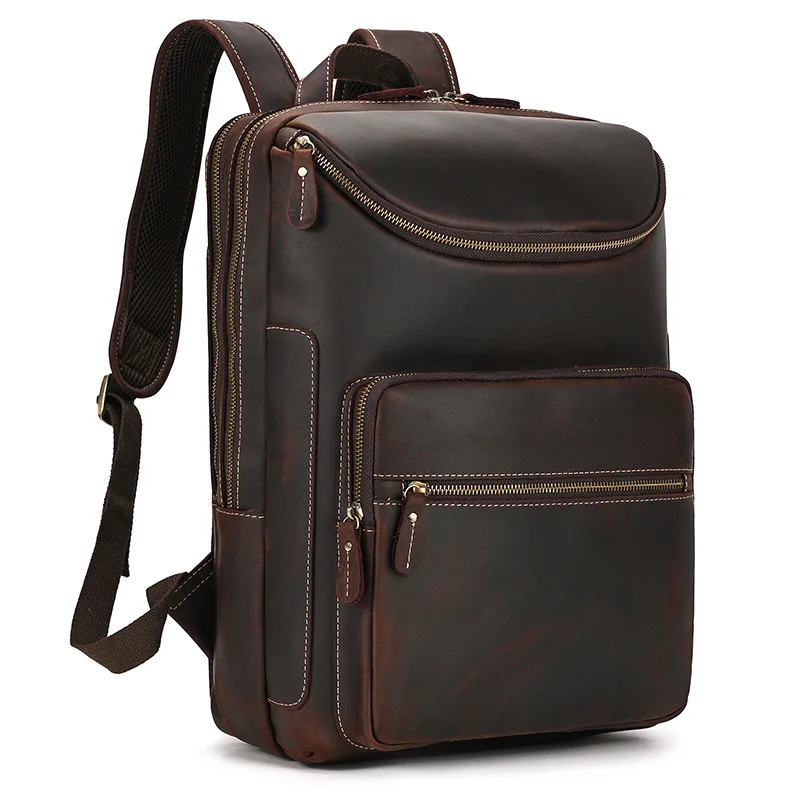 Men's Backpack Genuine Leather 15 Inch Business Laptop Daypack Cowhide Male Big Travel Rucksack Outdoor Daily School Bag
Men's Backpack Genuine Leather 15 Inch Business Laptop Daypack Cowhide Male Big Travel Rucksack Outdoor Daily School Bag
