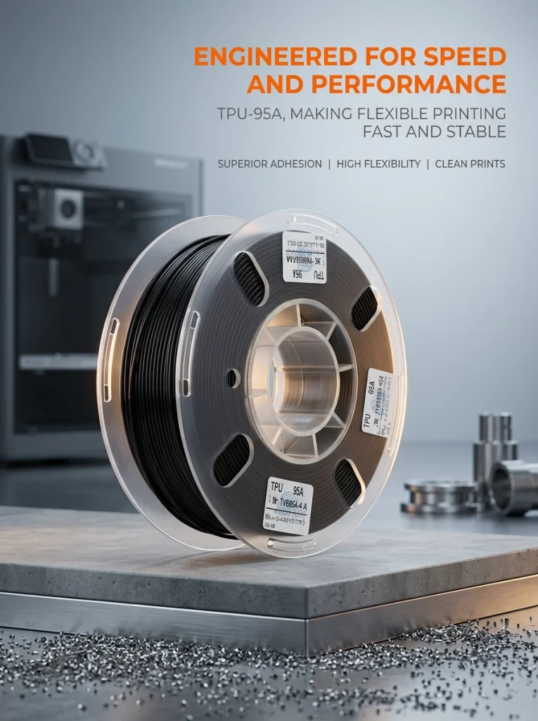 Филамент TPU 95A 1.75мм 1кг, гибкий TPU для Bambu Lab, высокая эластичность и точность, низкая склонность к вытеканию, легко печатается, Bambu Lab TPU 95A
Филамент TPU 95A 1.75мм 1кг, гибкий TPU для Bambu Lab, высокая эластичность и точность, низкая склонность к вытеканию, легко печатается, Bambu Lab TPU 95A