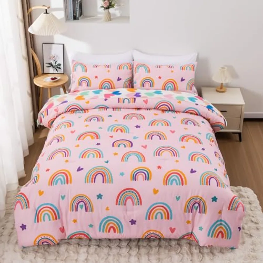 5 Pcs bow Comforter Set for Girls Boys Cartoon Suns and Stars Bedding Set Bed in a Bag with Comforter Sheets and Pillowcases
5 Pcs bow Comforter Set for Girls Boys Cartoon Suns and Stars Bedding Set Bed in a Bag with Comforter Sheets and Pillowcases