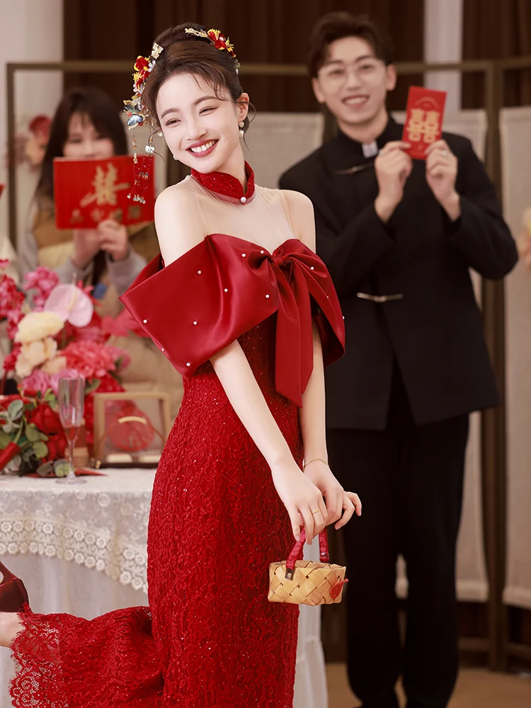 Ele Red Wedding Dr Evening Gown for Women ort Sve Long Dr Bodycon Sle Suitable for Various Ocns
Ele Red Wedding Dr Evening Gown for Women ort Sve Long Dr Bodycon Sle Suitable for Various Ocns