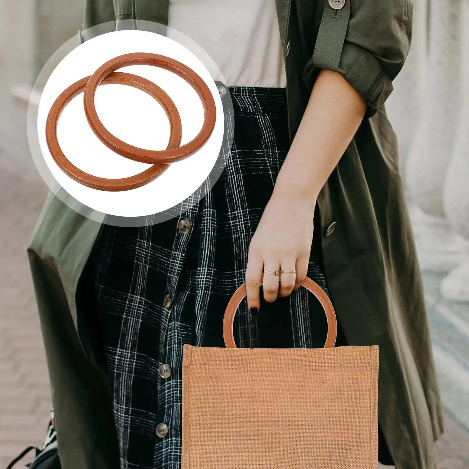 Wooden Handbag 5cm Round Durable Diy Handbag Handle Delicate Bag Handle Handles for Bags Replacement DIY Travel Shopping
Wooden Handbag 5cm Round Durable Diy Handbag Handle Delicate Bag Handle Handles for Bags Replacement DIY Travel Shopping