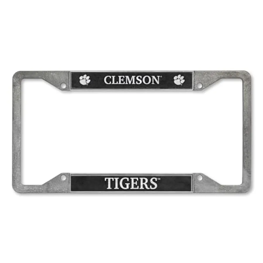 NCAA Clemson Tigers Pewter License Plate Frame 12" x 6"
NCAA Clemson Tigers Pewter License Plate Frame 12" x 6"