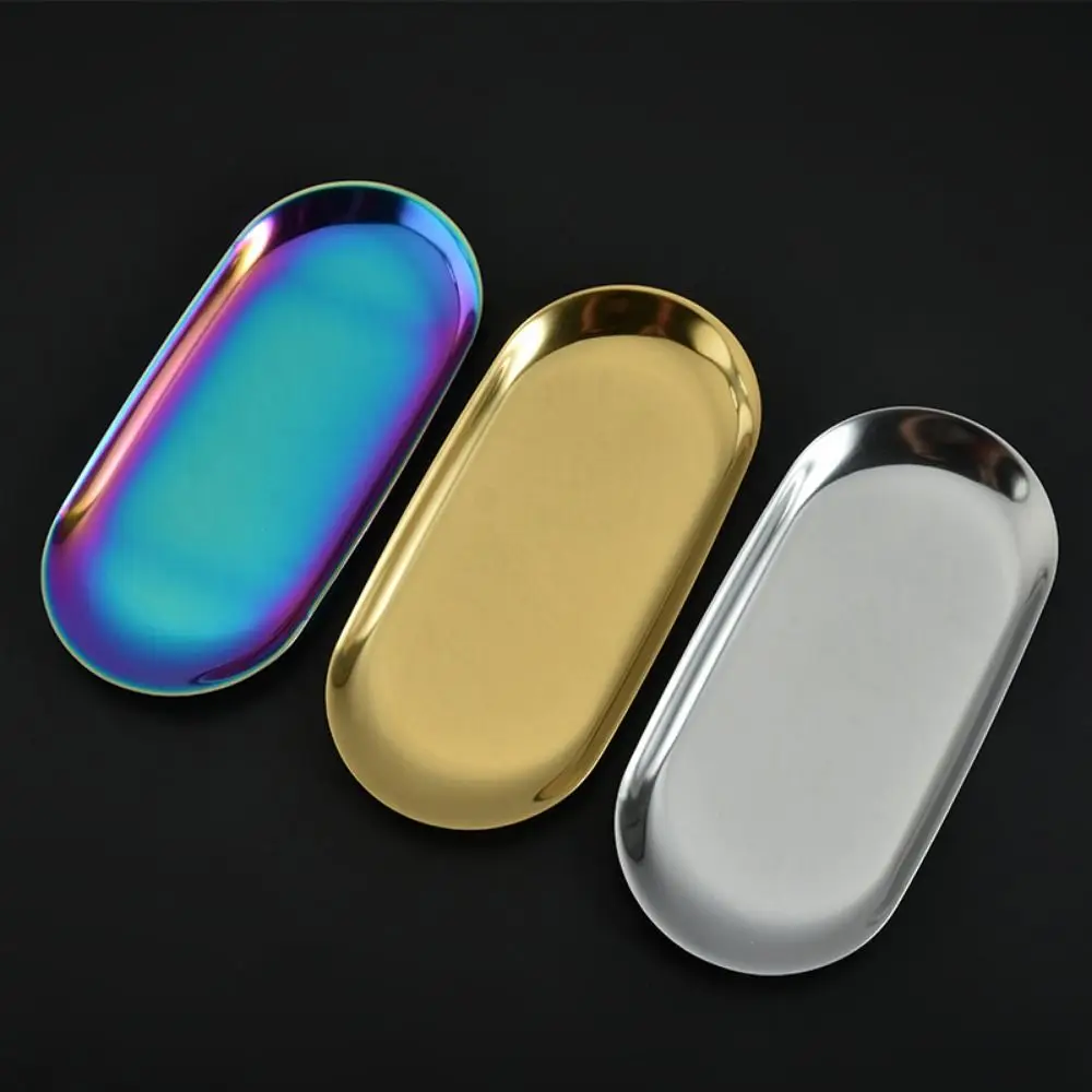 Stainless Steel Jewelry Storage Tray Durable European Metal Organizer Plate 3 Size Oval Cake Fruit Dessert Tray Home Decoration
Stainless Steel Jewelry Storage Tray Durable European Metal Organizer Plate 3 Size Oval Cake Fruit Dessert Tray Home Decoration
