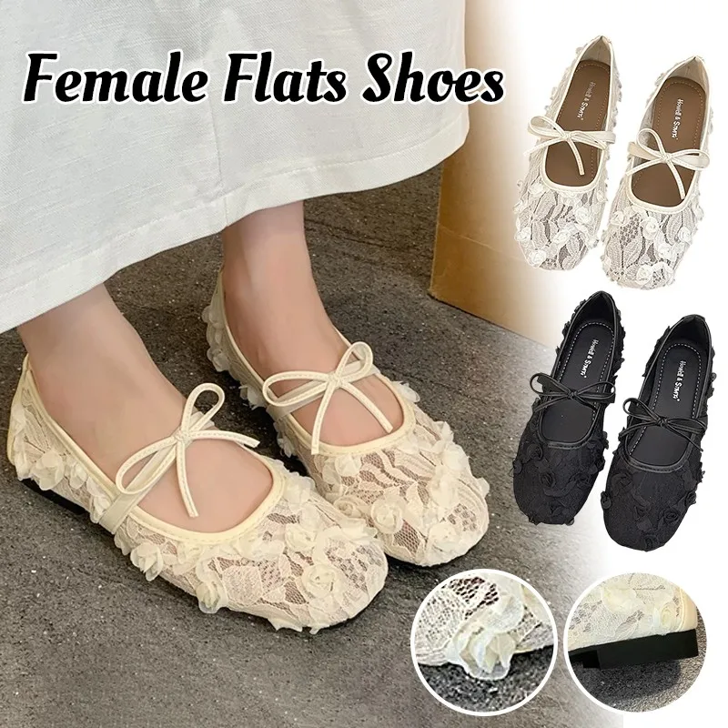 Women Flat Shoes Lace Flower Mesh Flats Shoes Fashion Comfort Summer Party Dress Women Sandals Female Zapatos De Mujer
Women Flat Shoes Lace Flower Mesh Flats Shoes Fashion Comfort Summer Party Dress Women Sandals Female Zapatos De Mujer