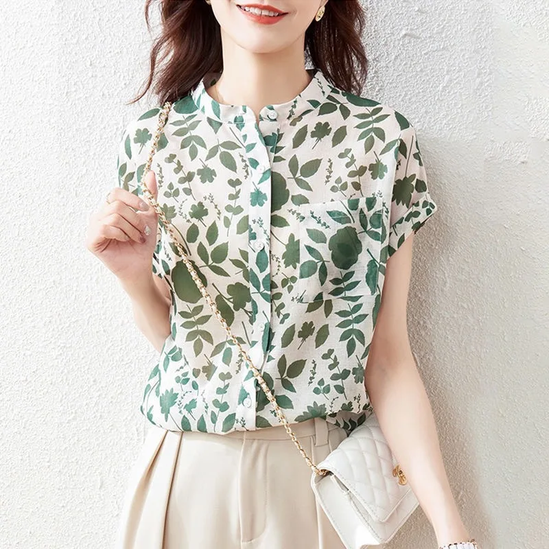 Floral shirt summer new style French shirt trend loose cover thin shirt style short-sleeved blouse woman
Floral shirt summer new style French shirt trend loose cover thin shirt style short-sleeved blouse woman