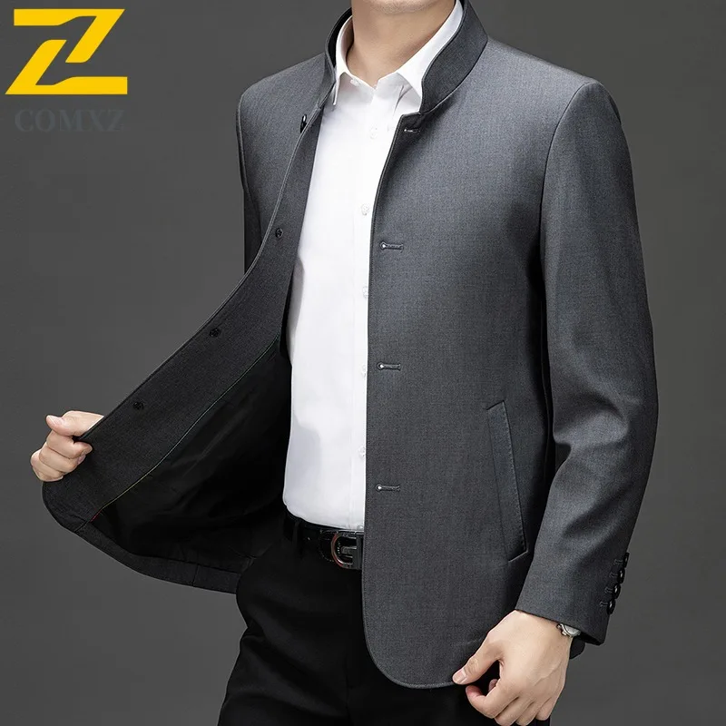COMXZ Men Jacket Business Banquet Light Luxury Fashion Slim Fit Blazer Coat Office Work Wedding Dinner Outdoor Travel Jackets
COMXZ Men Jacket Business Banquet Light Luxury Fashion Slim Fit Blazer Coat Office Work Wedding Dinner Outdoor Travel Jackets