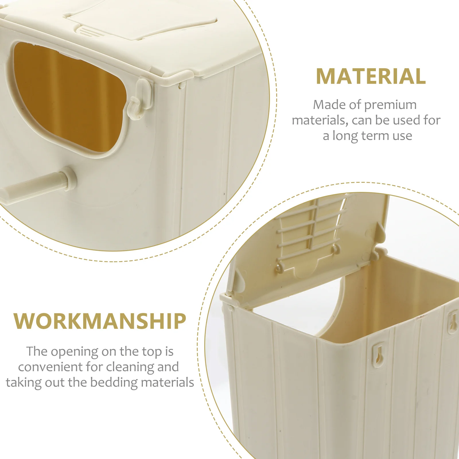 Bird Cage Breeding Box Budgie Nest Nesting Boxes for Birds Cone Tail Conure House Beige Parakeet
Bird Cage Breeding Box Budgie Nest Nesting Boxes for Birds Cone Tail Conure House Beige Parakeet