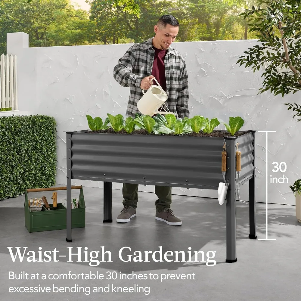 48x24x30in Galvanized Raised Garden Bed, Metal Elevated Planter Box, Vegetable Garden, Customized
48x24x30in Galvanized Raised Garden Bed, Metal Elevated Planter Box, Vegetable Garden, Customized