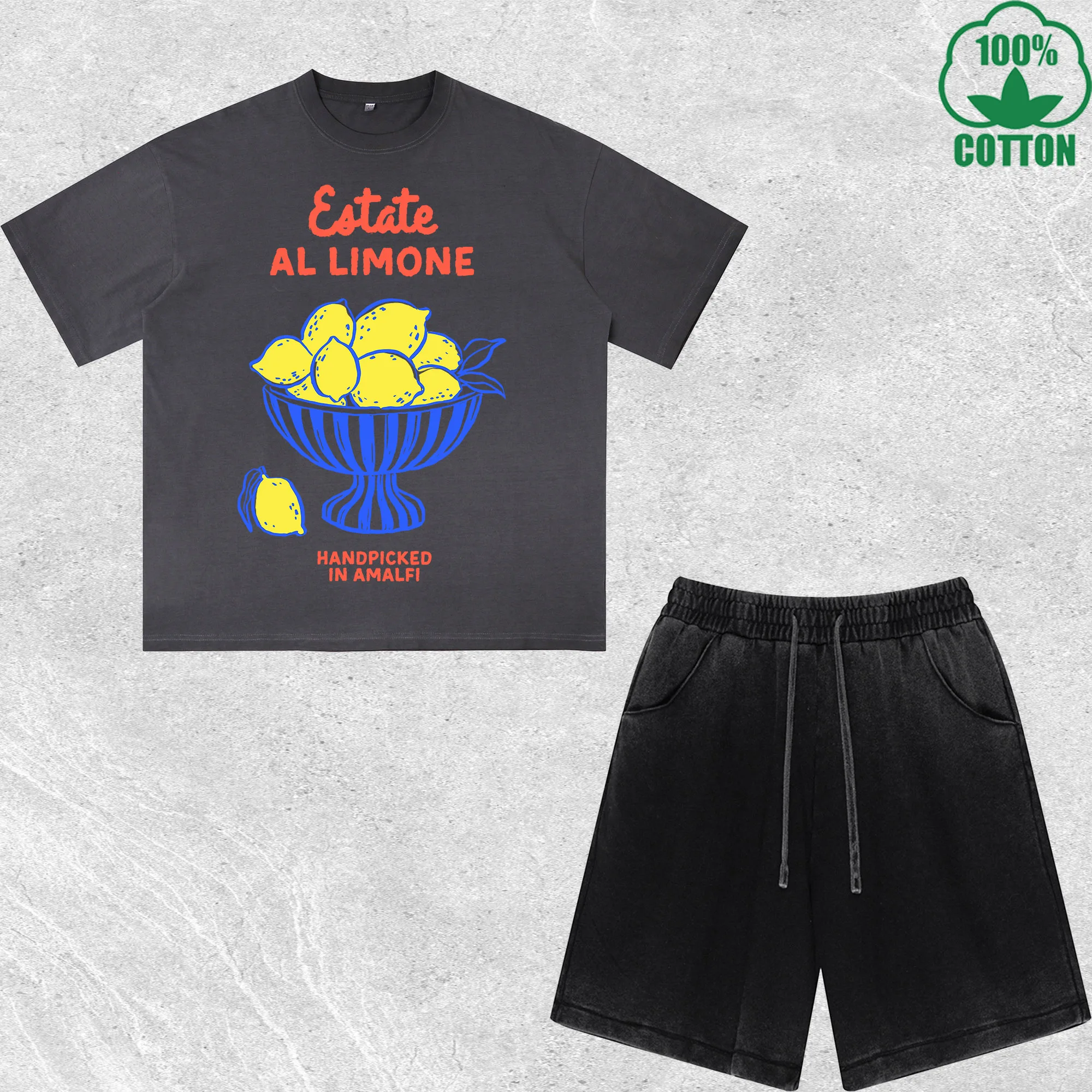 Limone Handpicked Printed Dirty Wash T-Shirt Shorts Set Multicolor Combo Loose Trendy Fashionable 100%Cotton Short Value Pack
Limone Handpicked Printed Dirty Wash T-Shirt Shorts Set Multicolor Combo Loose Trendy Fashionable 100%Cotton Short Value Pack
