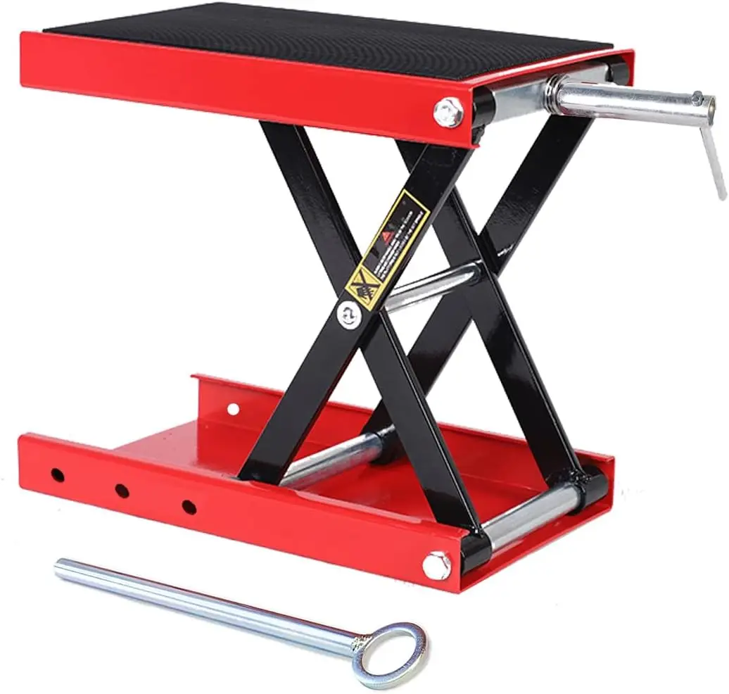 1100 LB Heavy Duty Wide Deck ATV Motorcycle Bike Scooter Scissor Lift Jack Crank Stand with Safety Bar
1100 LB Heavy Duty Wide Deck ATV Motorcycle Bike Scooter Scissor Lift Jack Crank Stand with Safety Bar