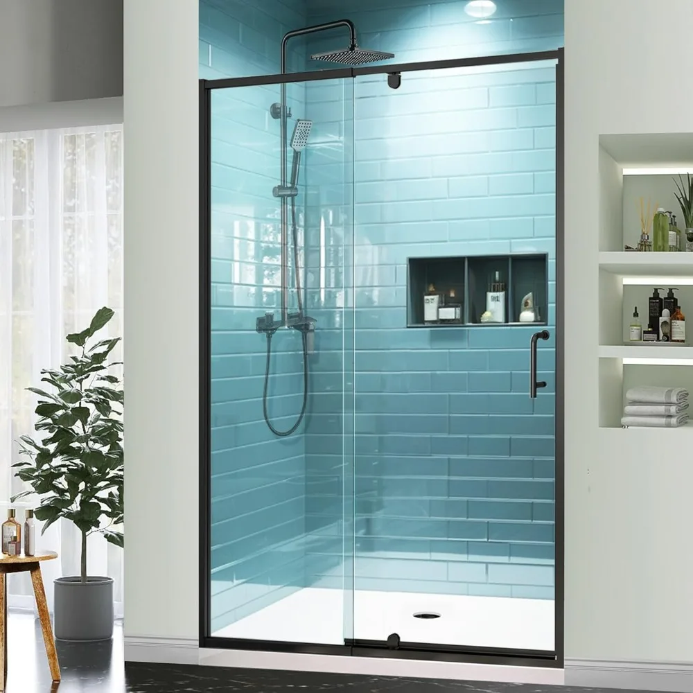 44-48" W X 71" H Piovt Swing Glass Shower Door,Pivot Semi-Frameless Glass Shower Door with 1/4"(6mm) Clear SGCC Tempered Glass
44-48" W X 71" H Piovt Swing Glass Shower Door,Pivot Semi-Frameless Glass Shower Door with 1/4"(6mm) Clear SGCC Tempered Glass