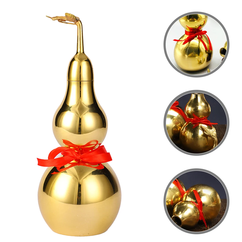 Brass Golden Gourd Decor Vintage Home Ornament Chinese Bedroom Office Table Decoration Copper Craft
Brass Golden Gourd Decor Vintage Home Ornament Chinese Bedroom Office Table Decoration Copper Craft