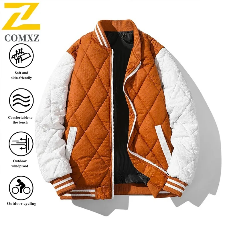 Men's Vintage Baseball Jacket Color-Block Padded clothe Waterproof Windproof Thermal Outdoor Wear for Camping Fishing Streetwear 
Men's Vintage Baseball Jacket Color-Block Padded clothe Waterproof Windproof Thermal Outdoor Wear for Camping Fishing Streetwear