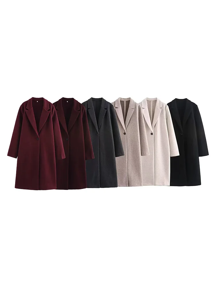Willshela Women Fashion Solid Single Button Trench Coats Vintage Lapel Neck Long Sleeves Female Chic Lady Outfits
Willshela Women Fashion Solid Single Button Trench Coats Vintage Lapel Neck Long Sleeves Female Chic Lady Outfits