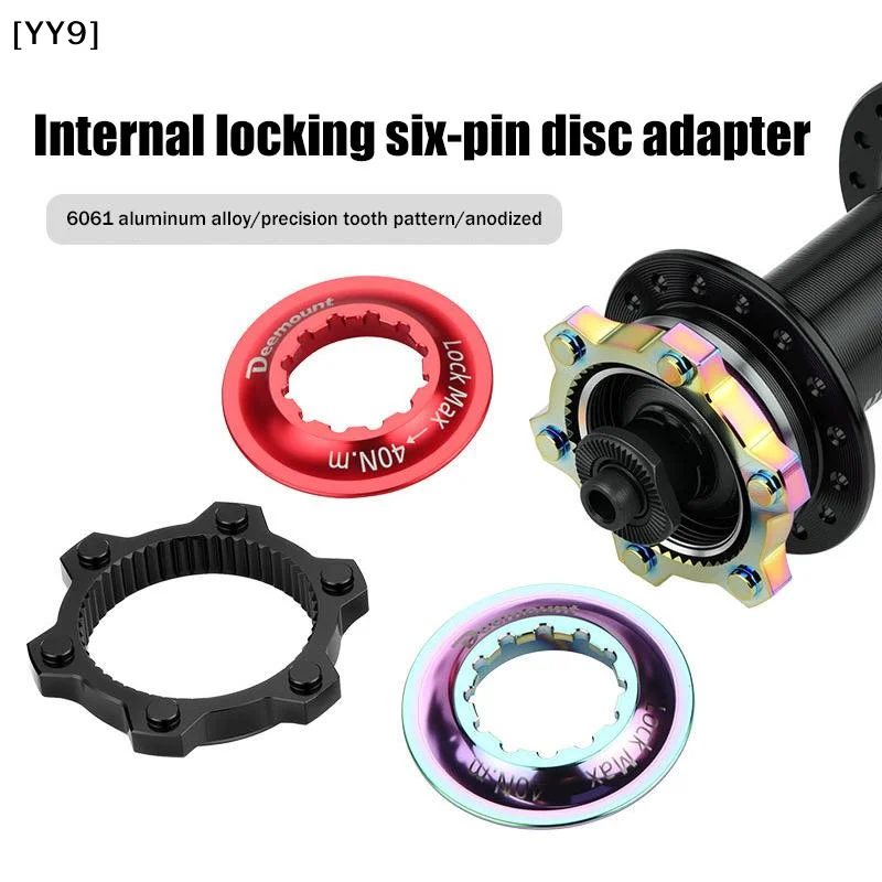 44mm Bicycle Center Lock To 6 Bolt Disc Brake Adapter Bike Hub Rotor Conversion For Bike Disc Brake Accessories
44mm Bicycle Center Lock To 6 Bolt Disc Brake Adapter Bike Hub Rotor Conversion For Bike Disc Brake Accessories