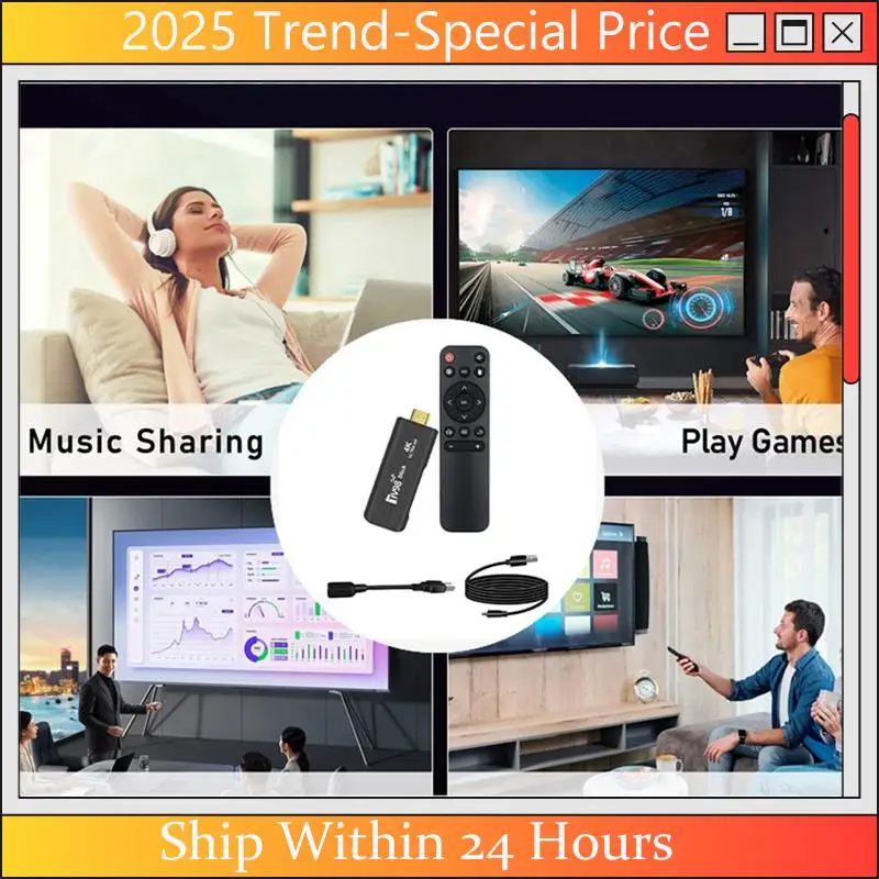 CHYY Top 1 ГБ + 8 ГБ TV98 Stick Set-Top Box 4K Bluetooth высокого разрешения Dual 5G Wi-Fi Android 12, умный мультимедийный плеер
CHYY Top 1 ГБ + 8 ГБ TV98 Stick Set-Top Box 4K Bluetooth высокого разрешения Dual 5G Wi-Fi Android 12, умный мультимедийный плеер