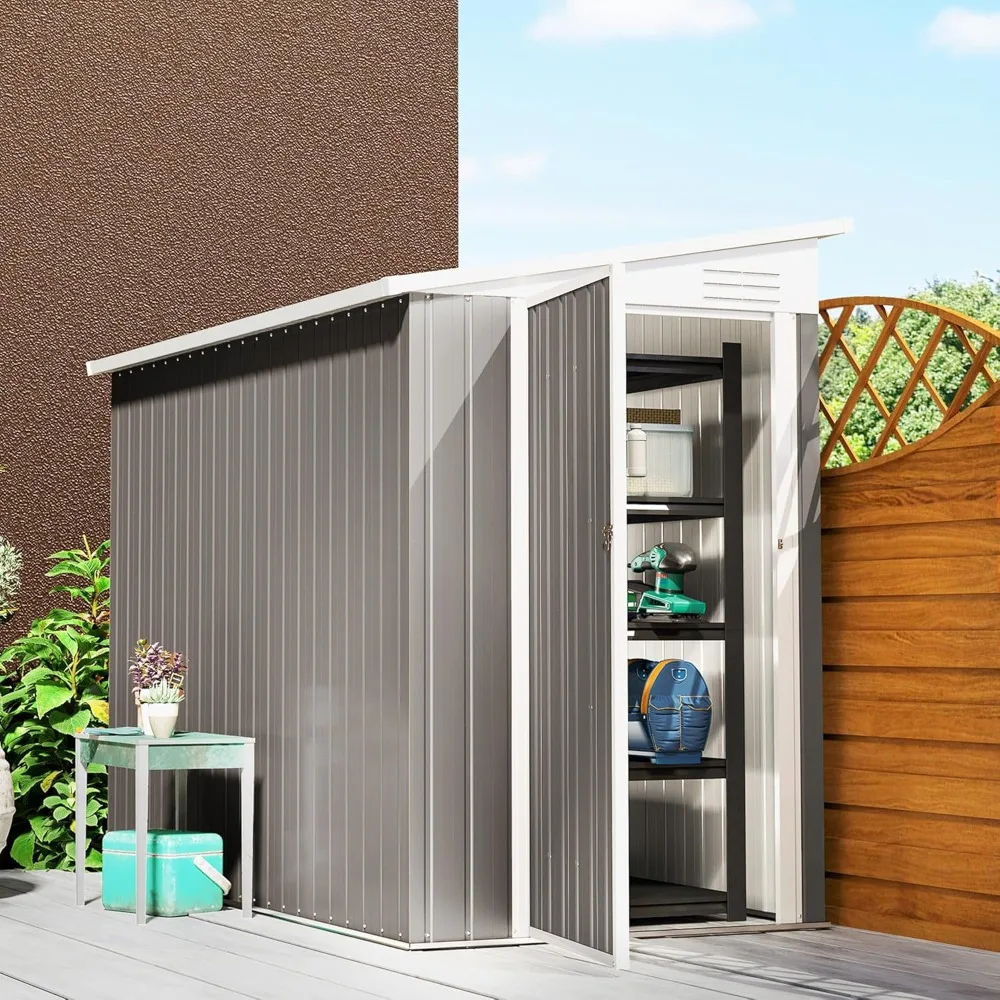 Металлический уличный сарай 4' x 8' (1.22 x 2.44 м), пристенный, для хранения садового инвентаря, с запираемой дверью и 2 вентиляционными отверстиями, на заказ
Металлический уличный сарай 4' x 8' (1.22 x 2.44 м), пристенный, для хранения садового инвентаря, с запираемой дверью и 2 вентиляционными отверстиями, на заказ