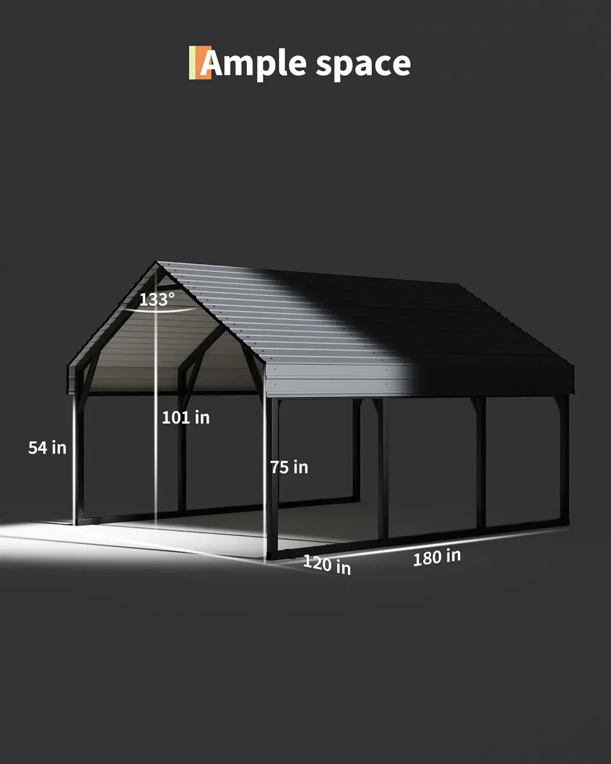 Gray Metal Carport Kits Reinforced Frame Steel Roof All Weather Permanent Shelter Bass Boats Sedans Tractors
Gray Metal Carport Kits Reinforced Frame Steel Roof All Weather Permanent Shelter Bass Boats Sedans Tractors