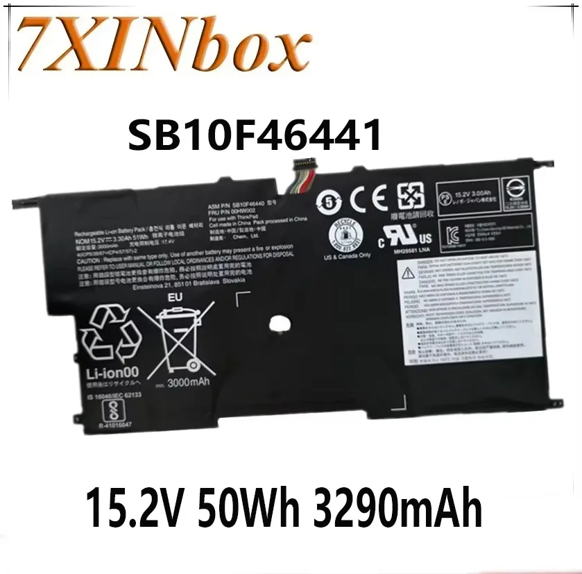 Аккумулятор для ноутбука Lenovo ThinkPad X1 Carbon Gen3 15,2 00HW003 00HW002 Tablet 7XINbox SB10F46441 SB10F46440 3290 в 50 Вт/ч 2015 мАч
Аккумулятор для ноутбука Lenovo ThinkPad X1 Carbon Gen3 15,2 00HW003 00HW002 Tablet 7XINbox SB10F46441 SB10F46440 3290 в 50 Вт/ч 2015 мАч