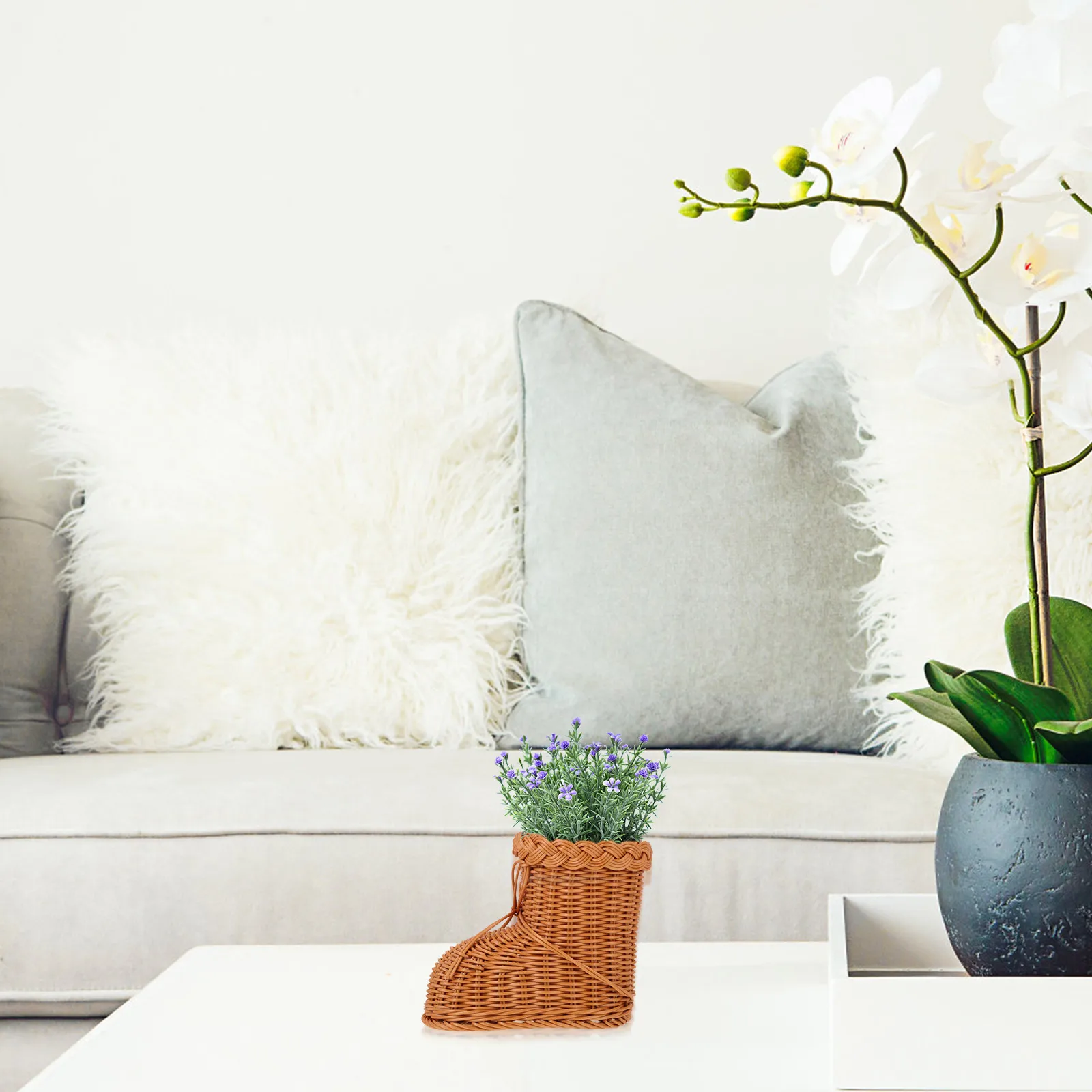 1Pcs Creative Imitation Rattan Storage Basket Handmade Flower Holder Decorative Basket for Wedding Party Gift Container
1Pcs Creative Imitation Rattan Storage Basket Handmade Flower Holder Decorative Basket for Wedding Party Gift Container