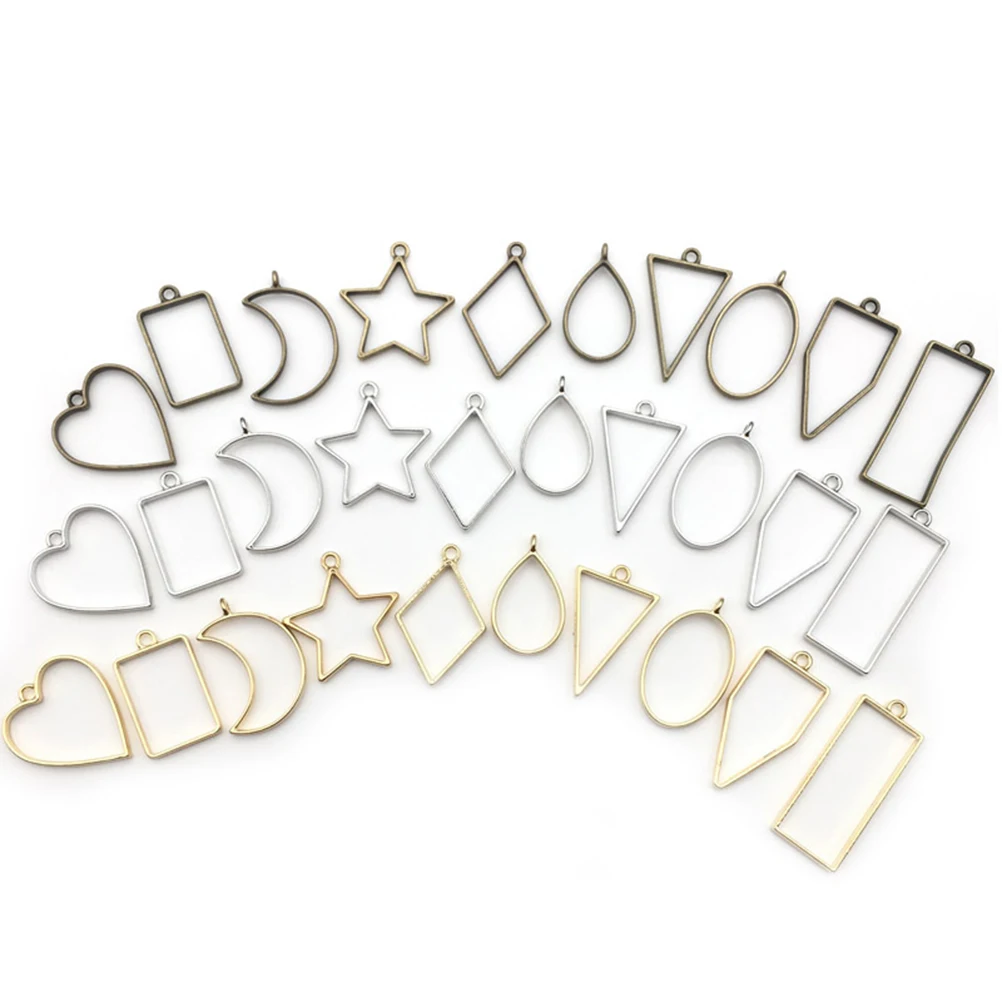 50pcs Geometric Pendant Bottom Support Alloy DIY Charms Pendants Jewelry Making Accessories Creative Shape Design Necklace
50pcs Geometric Pendant Bottom Support Alloy DIY Charms Pendants Jewelry Making Accessories Creative Shape Design Necklace