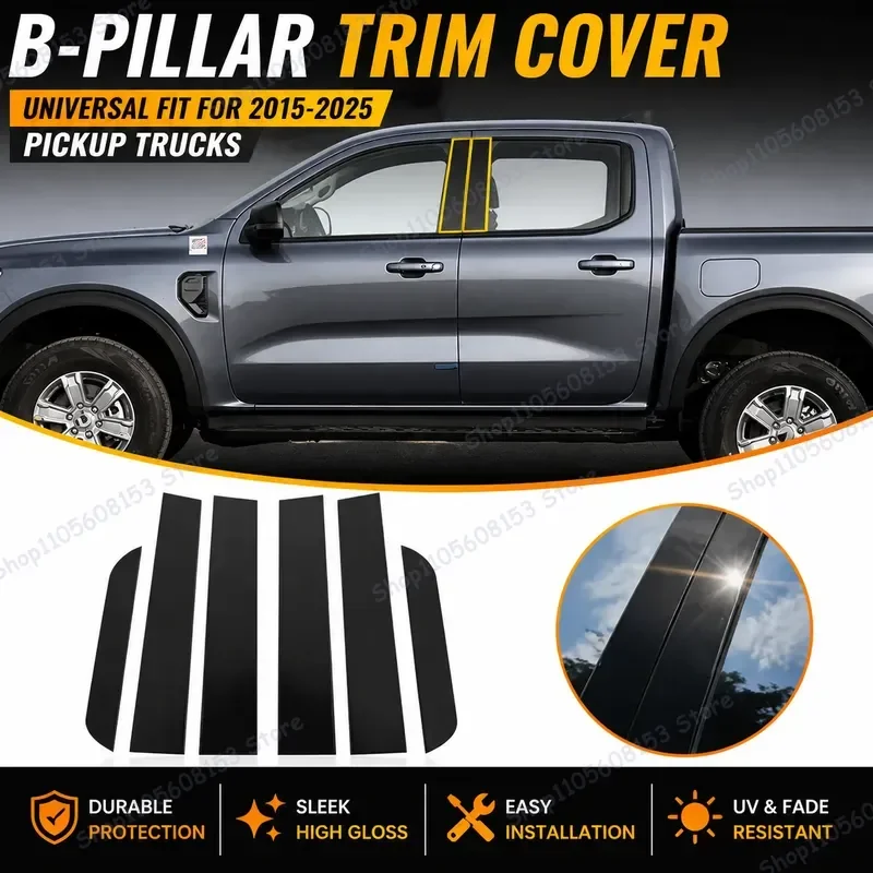 For Ford Ranger 2015–2025 Window Pillar Trim Cover B C Post Film Sticker Column Decorative Interior Accessory Car Styling
For Ford Ranger 2015–2025 Window Pillar Trim Cover B C Post Film Sticker Column Decorative Interior Accessory Car Styling