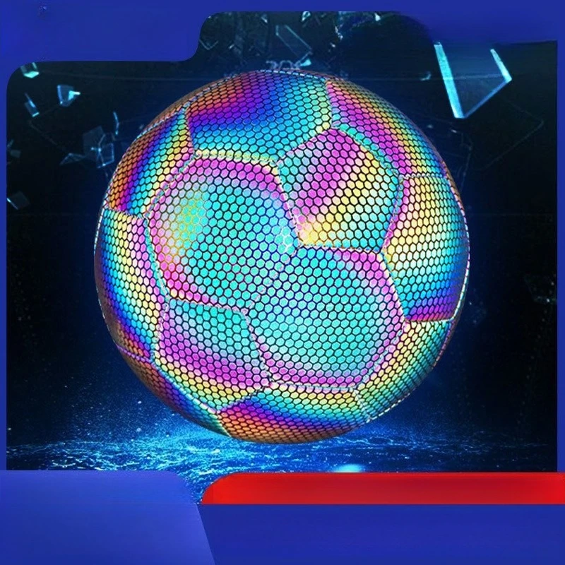 Classic No. 5 TPU Reflective Soccer Glow Color Soccer Indoor and Outdoor Training Color Soccer High Quality PU Match
Classic No. 5 TPU Reflective Soccer Glow Color Soccer Indoor and Outdoor Training Color Soccer High Quality PU Match
