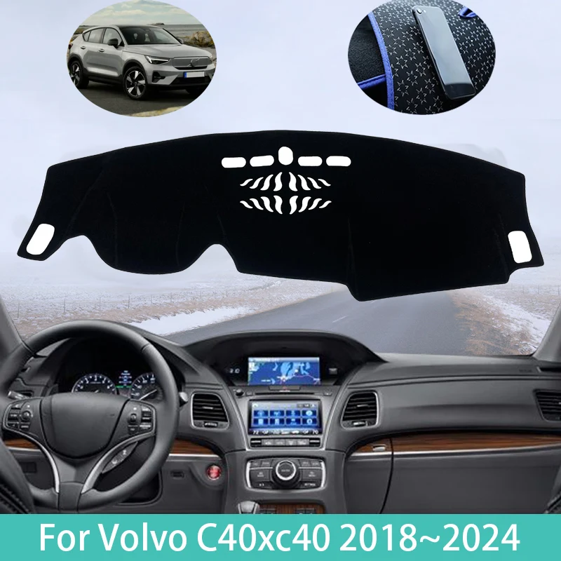 Dashboard Cover for Volvo C40 XC40 2018~2024 Car Dash Board Cover Mat Anti-UV Sun Shades Non-slip Cushion Parts Car Accessories
Dashboard Cover for Volvo C40 XC40 2018~2024 Car Dash Board Cover Mat Anti-UV Sun Shades Non-slip Cushion Parts Car Accessories
