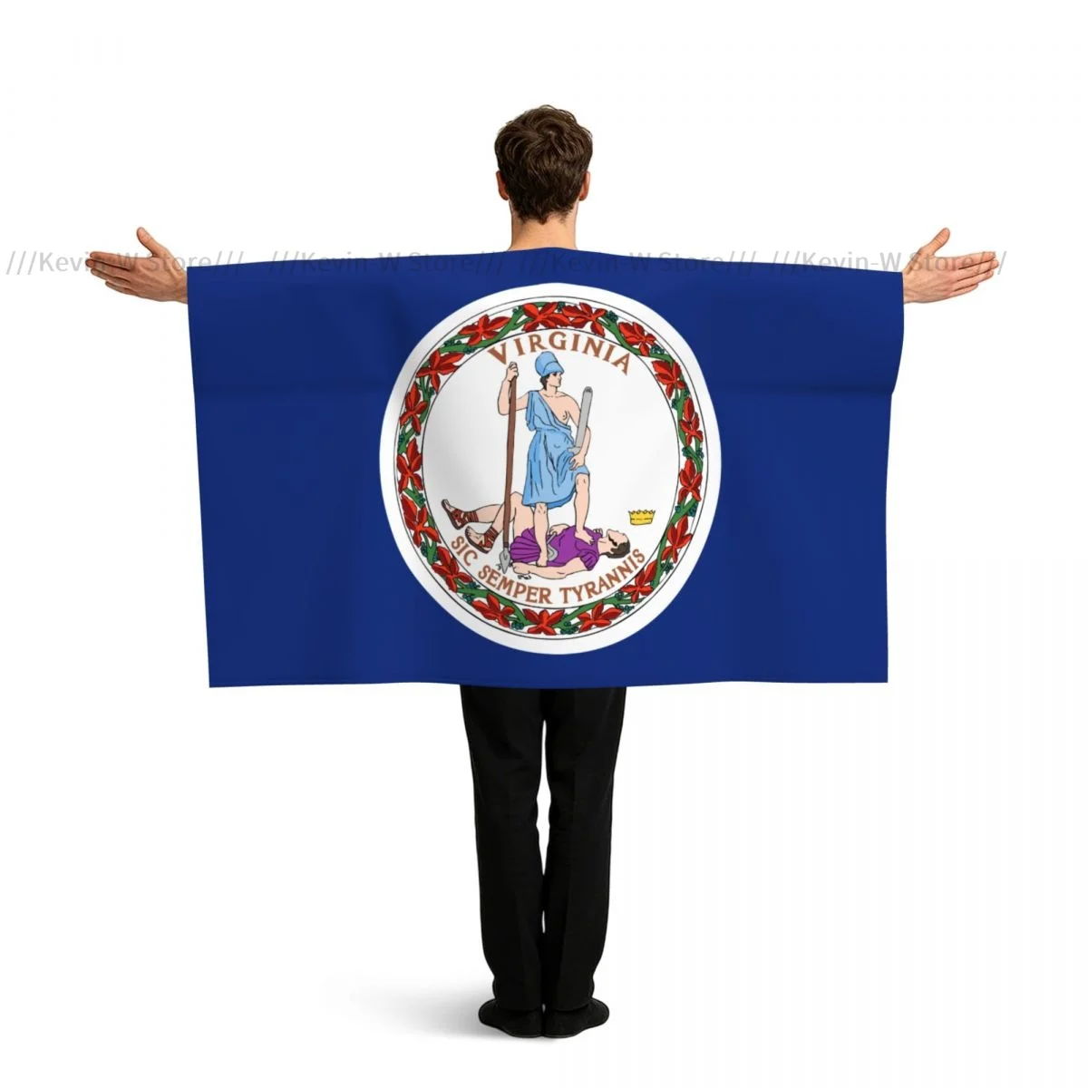 Flag Of Virginia Wearable Flag Cape With Sleeves Polyester National Flag Cloak For Sports Fan Party Costume
Flag Of Virginia Wearable Flag Cape With Sleeves Polyester National Flag Cloak For Sports Fan Party Costume