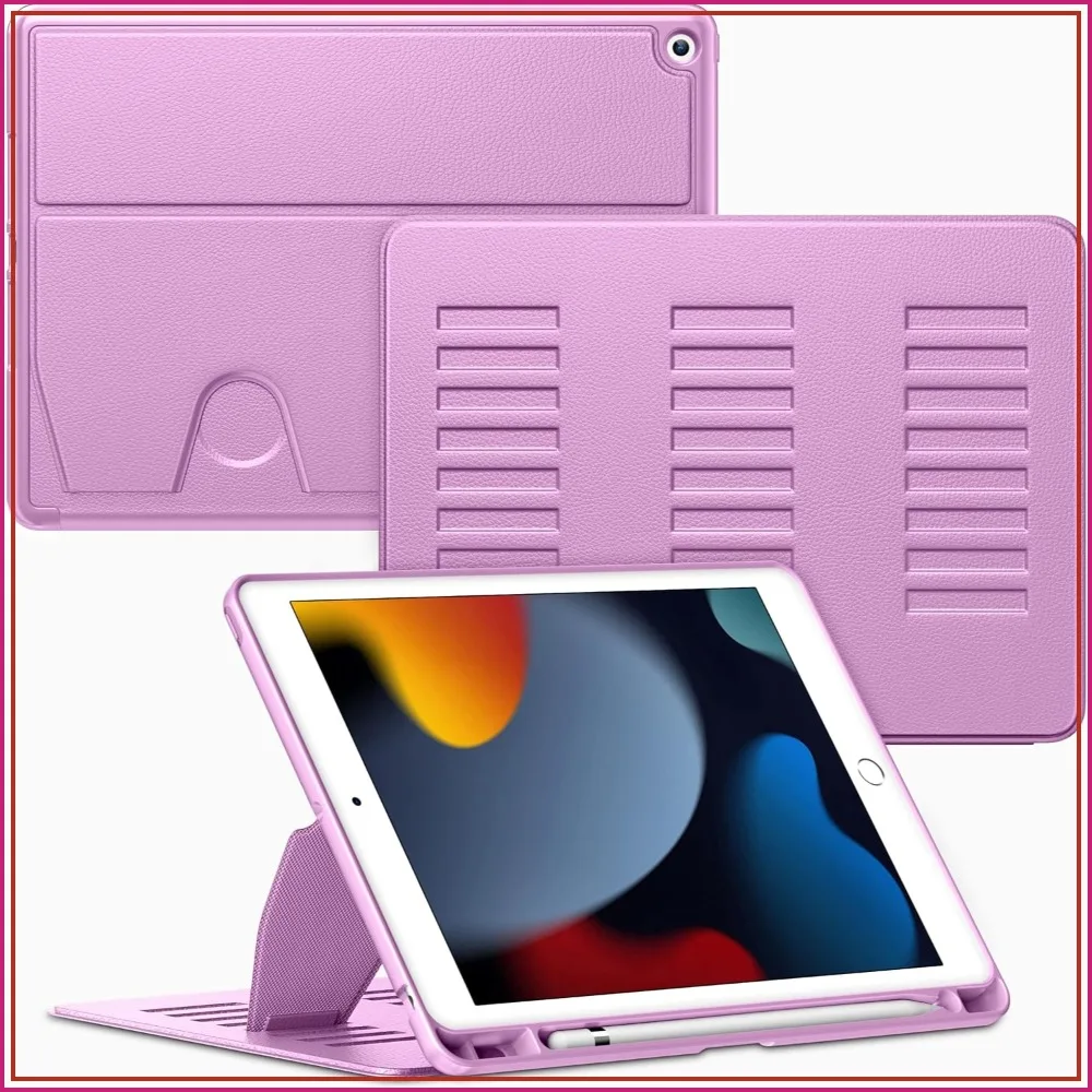Magnetic Stand Case for iPad 9th/8th/7th Gen 10.2", Purple, Pencil Holder, Auto Sleep/Wake
Magnetic Stand Case for iPad 9th/8th/7th Gen 10.2", Purple, Pencil Holder, Auto Sleep/Wake