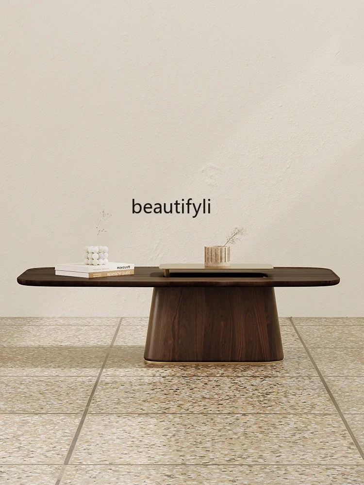 07Italian Minimalist Coffee Table Combination Oval Imported Walnut Coffee Table Large and Small Apartment Type Household
07Italian Minimalist Coffee Table Combination Oval Imported Walnut Coffee Table Large and Small Apartment Type Household