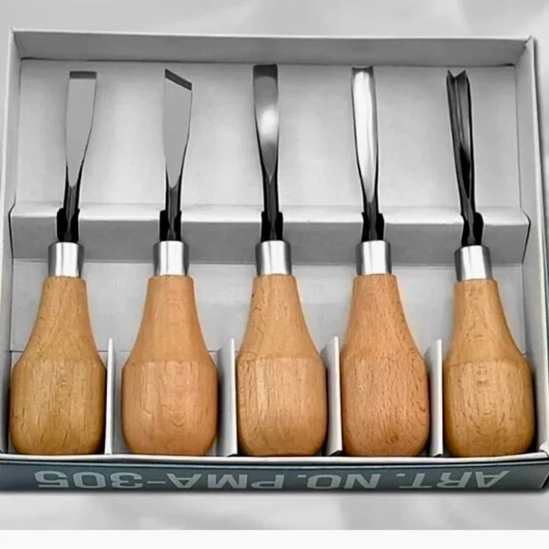 5Pcs PMA305 Wood Carving Tools General Chip Detail Chisel Set Palm Carving Knife
5Pcs PMA305 Wood Carving Tools General Chip Detail Chisel Set Palm Carving Knife