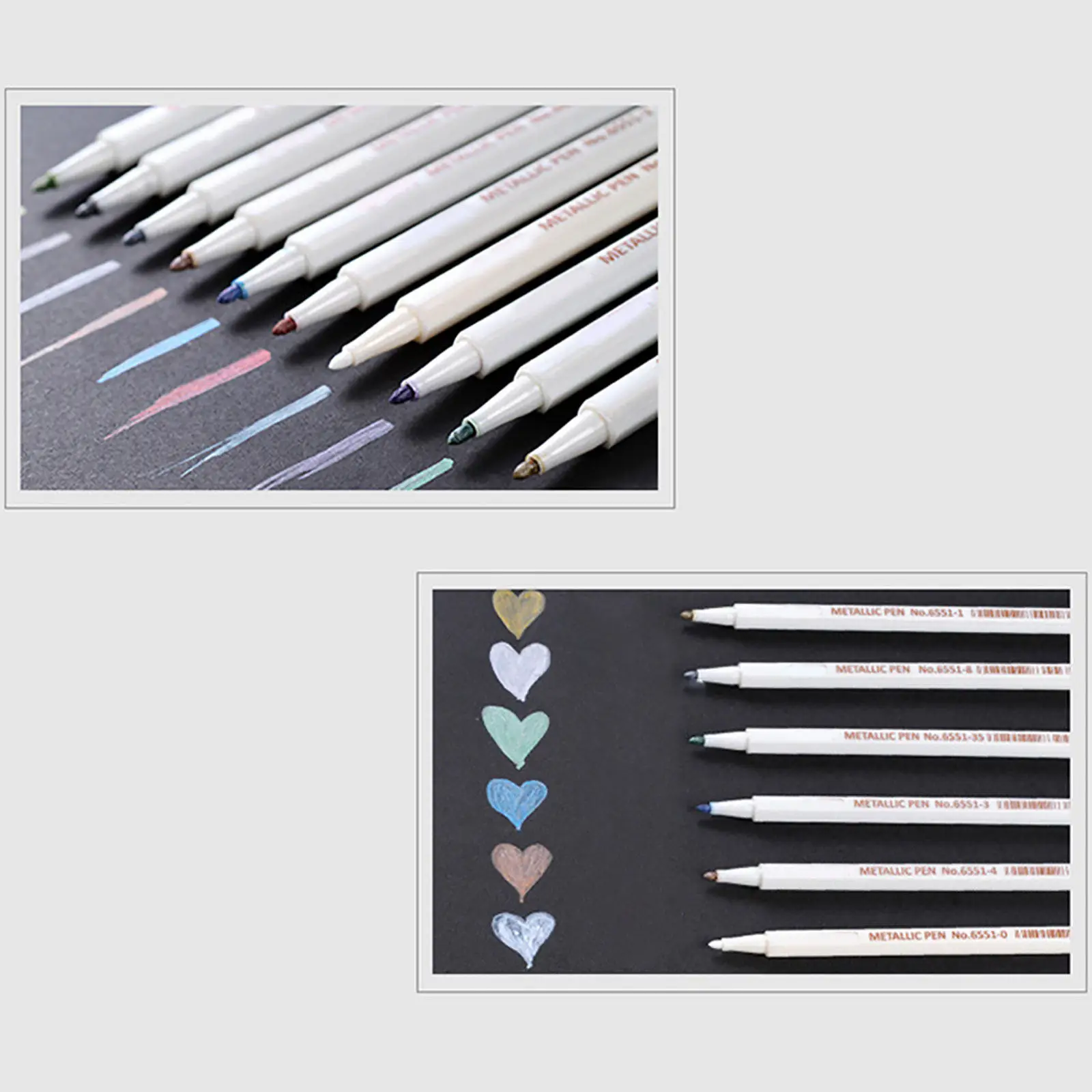Metallic Marker Pens for Coloring Drawing Sketching Journaling Calligraphy Hand Lettering Doodling Illustration Manga Art
Metallic Marker Pens for Coloring Drawing Sketching Journaling Calligraphy Hand Lettering Doodling Illustration Manga Art