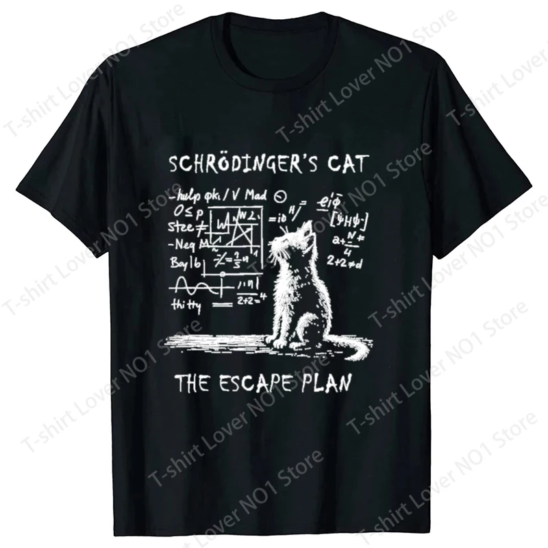 New Summer Short-sleeved Schrodinger Cat Physics Quantum Mechanics Creative Print T Shirt Men Women Streetwear Loose T-shirts
New Summer Short-sleeved Schrodinger Cat Physics Quantum Mechanics Creative Print T Shirt Men Women Streetwear Loose T-shirts