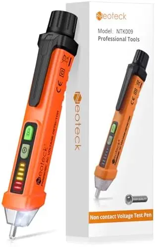 Neoteck Non-Contact Voltage Tester Pen 12-1000V with LED Light & Buzzer
Neoteck Non-Contact Voltage Tester Pen 12-1000V with LED Light & Buzzer