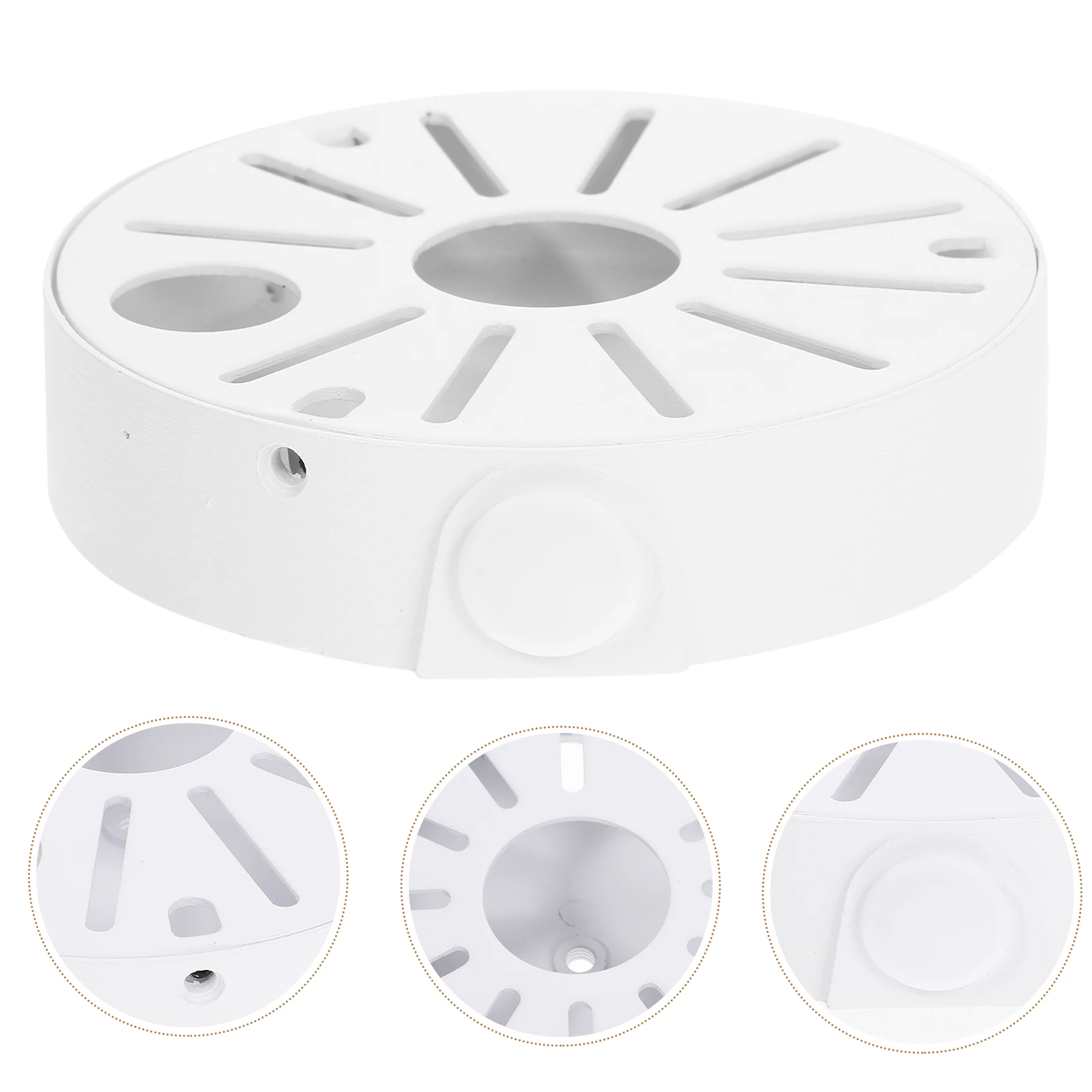 Aluminum Alloy Storage Box 135MM Heavy Duty Cable Hider Wall Mount Junction Box for Indoor Outdoor Security Camera Accessories
Aluminum Alloy Storage Box 135MM Heavy Duty Cable Hider Wall Mount Junction Box for Indoor Outdoor Security Camera Accessories