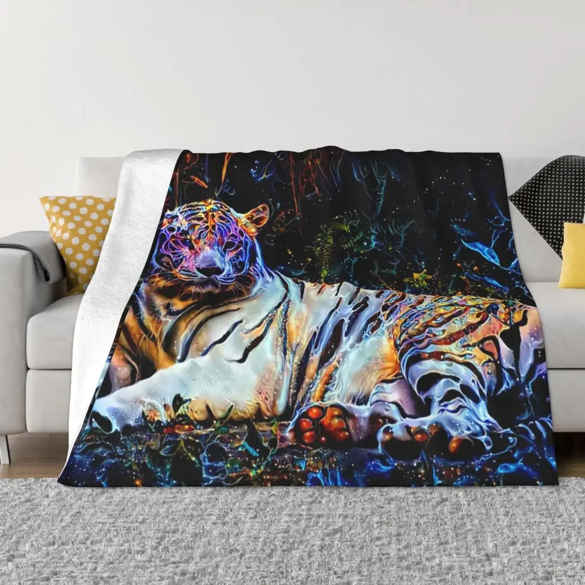 Dreams of a Celestial Tiger Throw Blanket Shaggy Thermals For Travel halloween Blankets
Dreams of a Celestial Tiger Throw Blanket Shaggy Thermals For Travel halloween Blankets