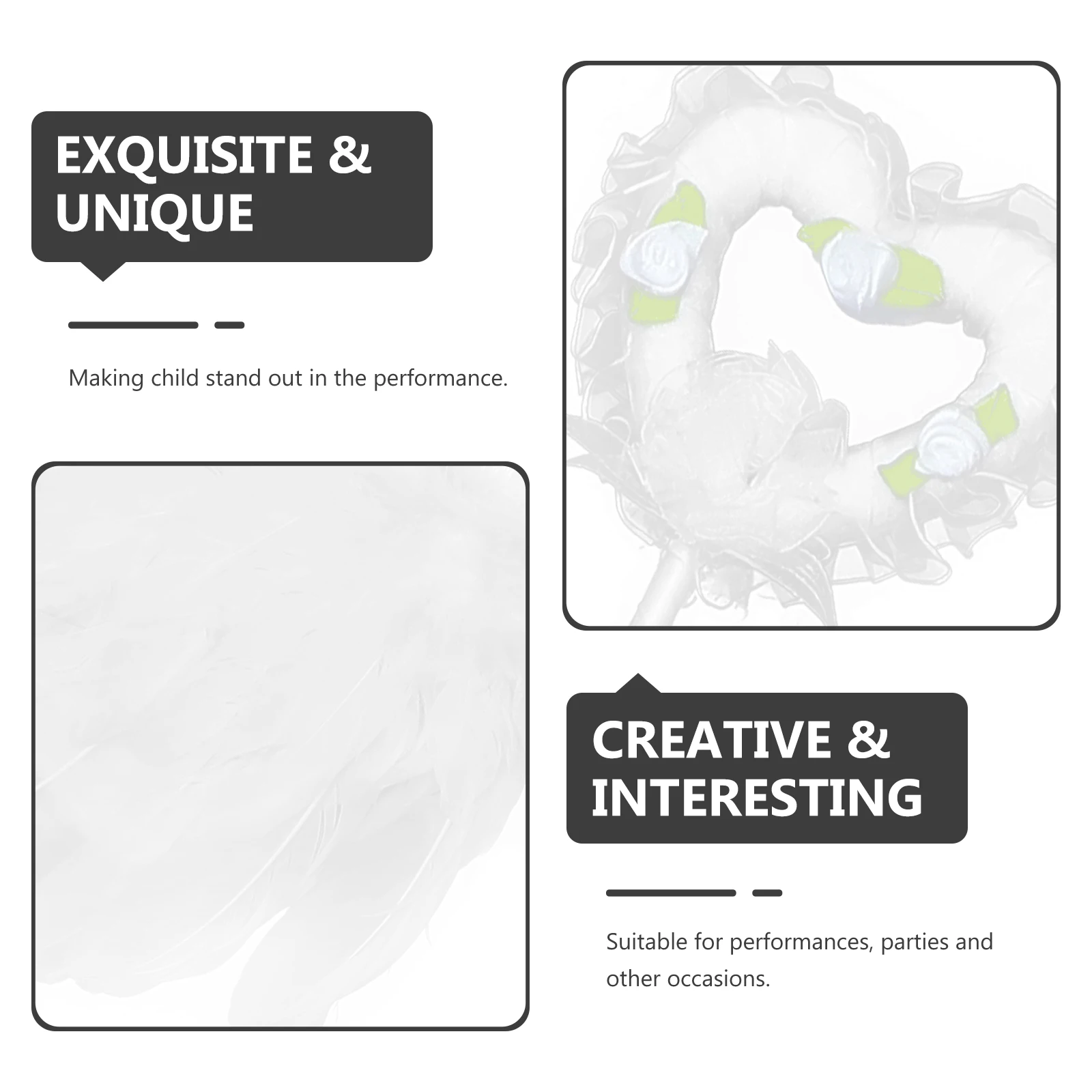 3pcs Angel Wing Costume Set For Fairy Skirt With Hair Accessories Wand Party Performance Outfit Banquet Dress Costume
3pcs Angel Wing Costume Set For Fairy Skirt With Hair Accessories Wand Party Performance Outfit Banquet Dress Costume