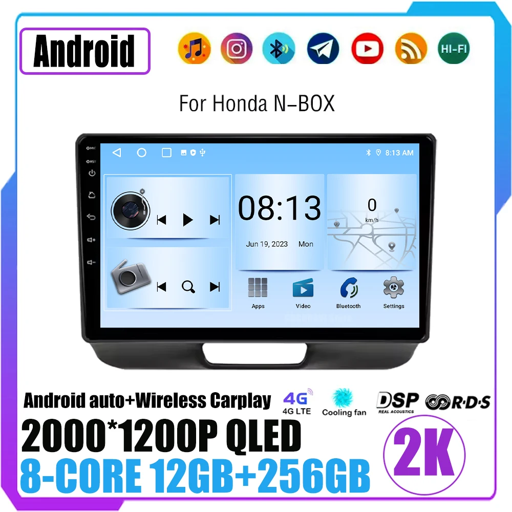 For Honda N-BOX 2011-2017 Car Radio Multimedia Video Player Navigation GPS Android OS Navigation Wireless Carplay Touch Screen
For Honda N-BOX 2011-2017 Car Radio Multimedia Video Player Navigation GPS Android OS Navigation Wireless Carplay Touch Screen