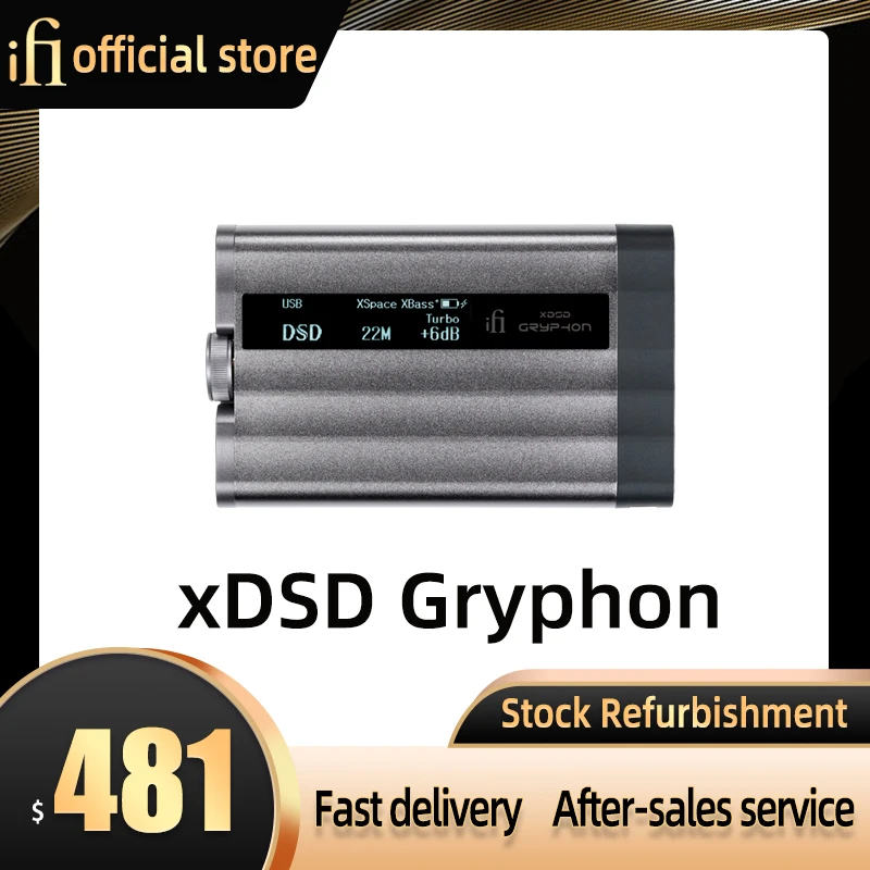 iFi XDSD Gryphon Gray Pineapple Multi-function Decoding Ear Amplifier Power Bluetooth Balanced Decoder Directly Connect Mobile
iFi XDSD Gryphon Gray Pineapple Multi-function Decoding Ear Amplifier Power Bluetooth Balanced Decoder Directly Connect Mobile